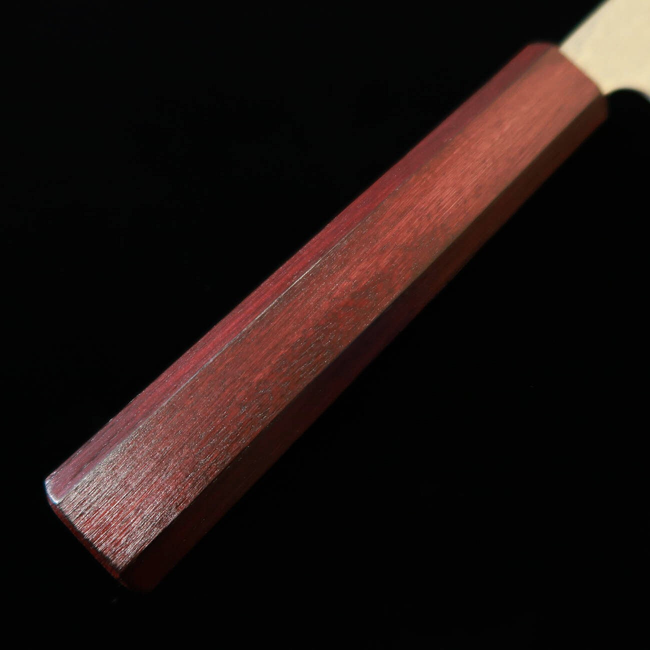 Miura MIURA Santoku Knife, Silver Paper No. 3, Rope Pattern, Damascus Steel, Purple Handle (165mm)