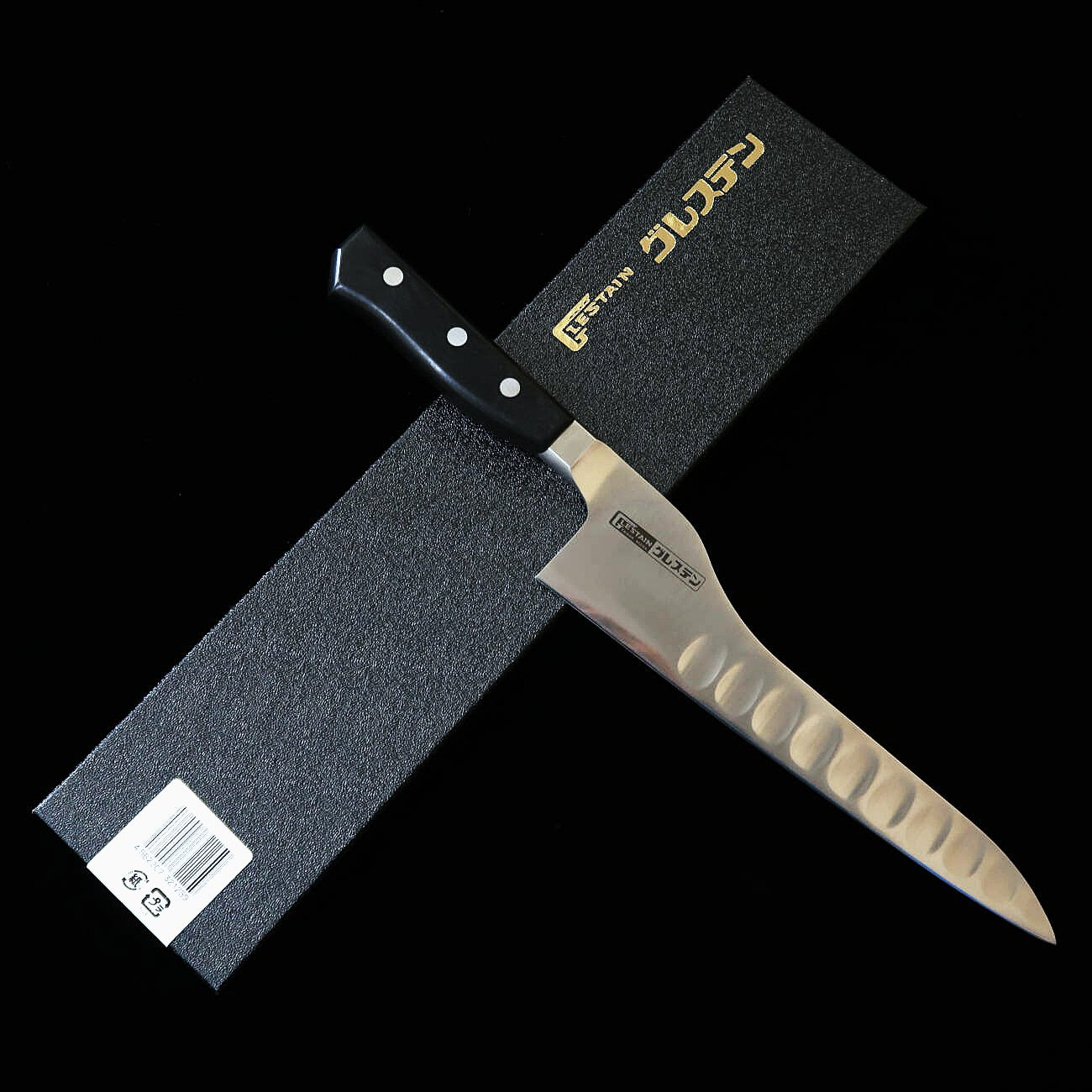 グレステンGLESTAIN プロティナイフ 積層強化木鍔付きハンドル 021TUK（210mm）