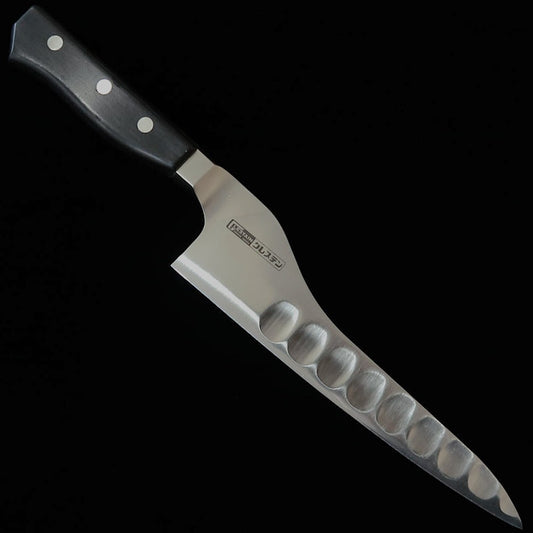 Glestain (グレステン) Couteau Protly (similaire à un Petty/utilitaire large) 018TUK, avec manche en bois stratifié renforcé et mitre （180mm）