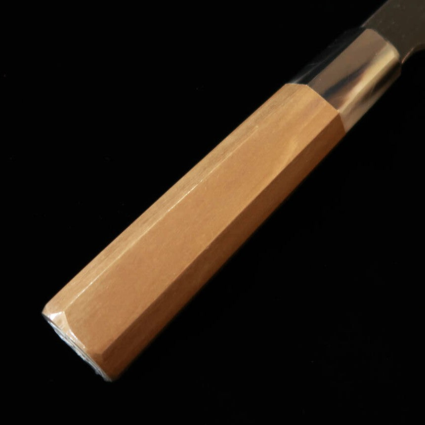SUISIN Suisin obra de Kenji Togashi forja preta Shirogami nº2 Gyuto cabo octogonal de magnólia com ferrule de chifre branco (210/240mm)