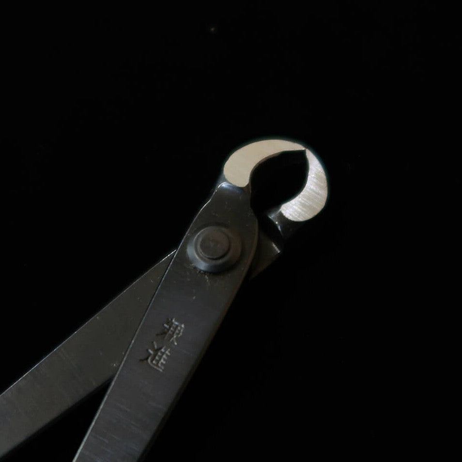 KANESHIN Bonsai Mini Narrow Headed Knob Cutter Kurouchi (No.8B)