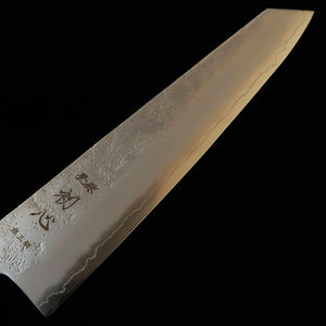 HATSUKOKORO – Ginrei, Gingami n°3, finition nacrée (nashiji), Kiritsuke Gyuto, manche en wengé (205 mm)