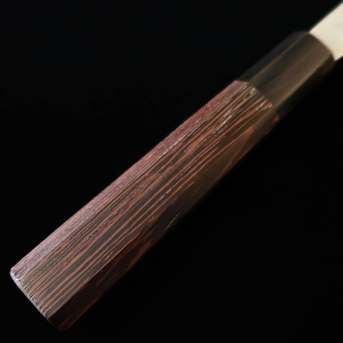 HATSUKOKORO – Ginrei, Gingami n°3, finition nacrée (nashiji), Kiritsuke Gyuto, manche en wengé (205 mm)