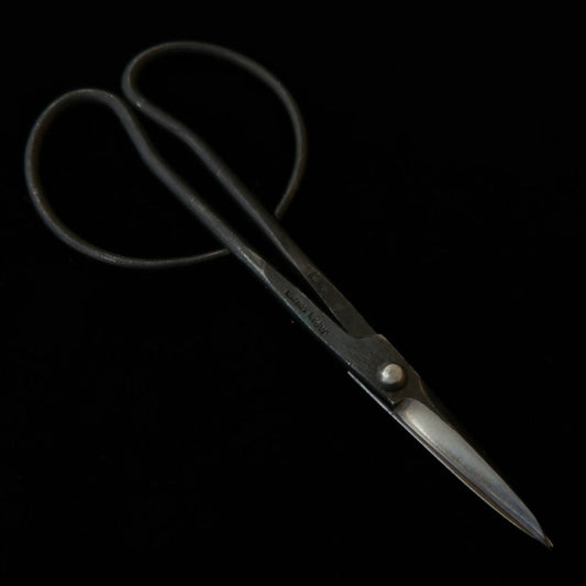 Kaneshin KANESHIN tesoura para bonsai, para brotos, acabamento preto forjado (170 mm) Nº 33A