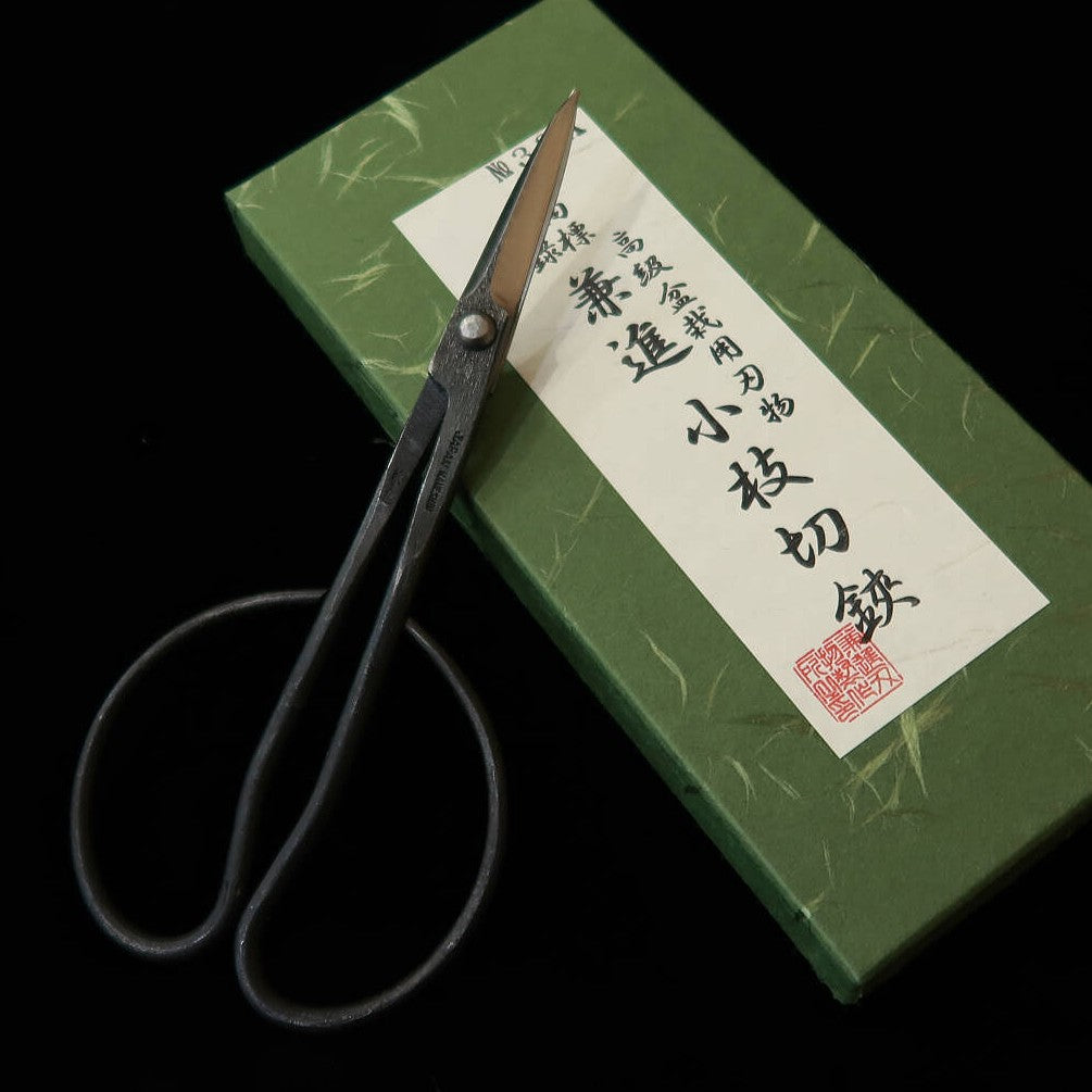 兼進 KANESHIN 盆栽用 芽切鋏 黒打 （170mm）No 33A