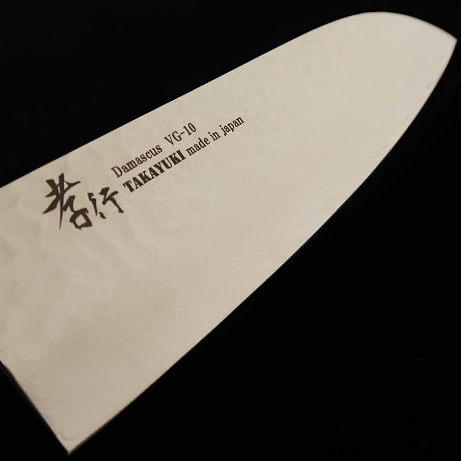 Sakai Takayuki – Santoku 33 couches damas, manche octogonal en orme du Japon (180 mm)