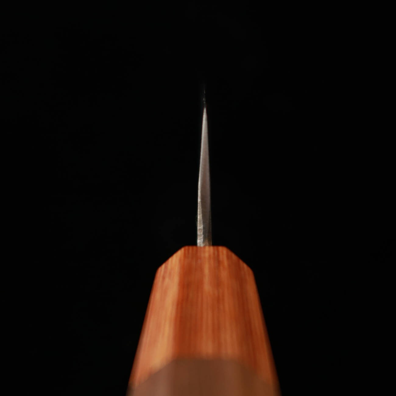 MIURA Blue Steel No. 2 Santoku with Kurouchi finish and Walnut Handle (165mm)