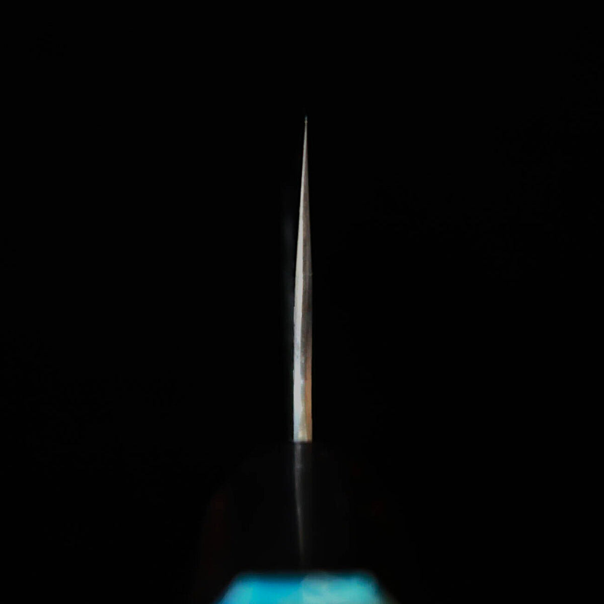 Miura MIURA Nakiri SG2 Hammered Finish Ebony Turquoise Octagonal Handle (160mm)