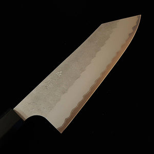 NIGARA Bunka, Aogami Super, Tsuchime Finish with Wenge Octagonal Handle (180mm)