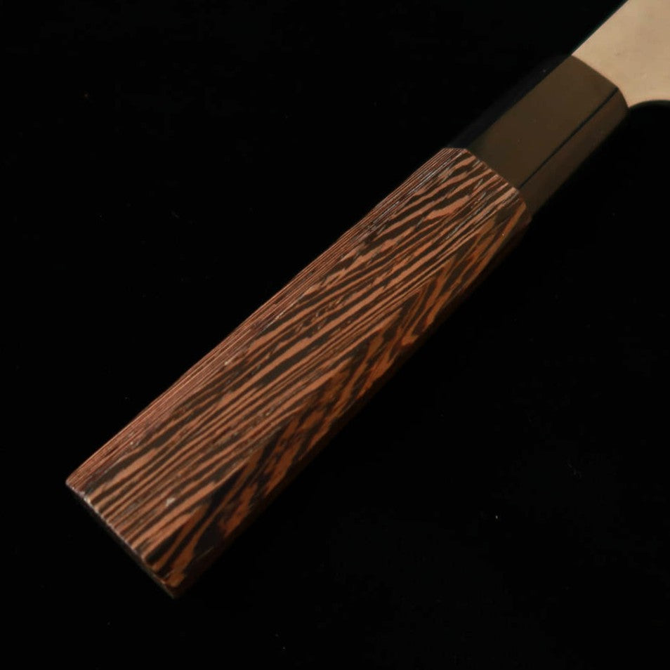NIGARA Bunka, Aogami Super, Tsuchime Finish with Wenge Octagonal Handle (180mm)