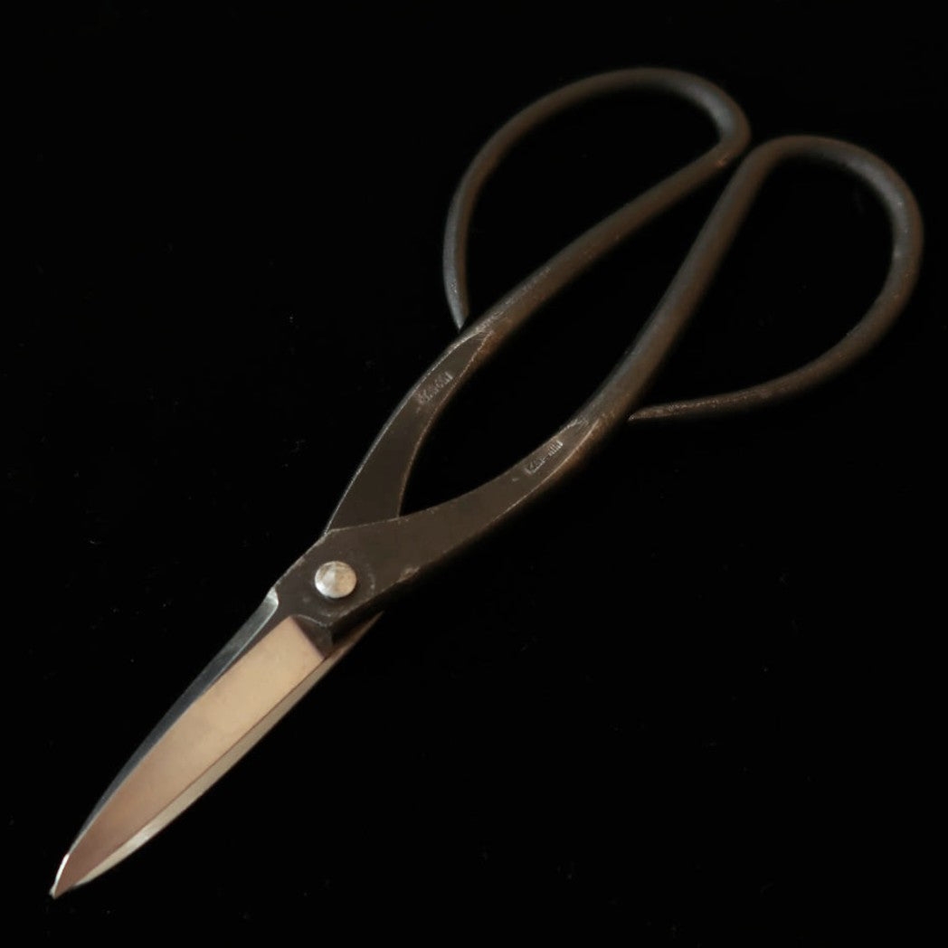 KANESHIN Bonsai Bud Trimming Shears Kurouchi Left-Handed (190mm - No.602C)