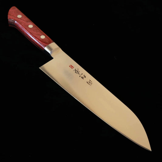 関 想磨 SEKI SOUMA 三徳 モリブデン鋼 赤合板柄 (180mm)