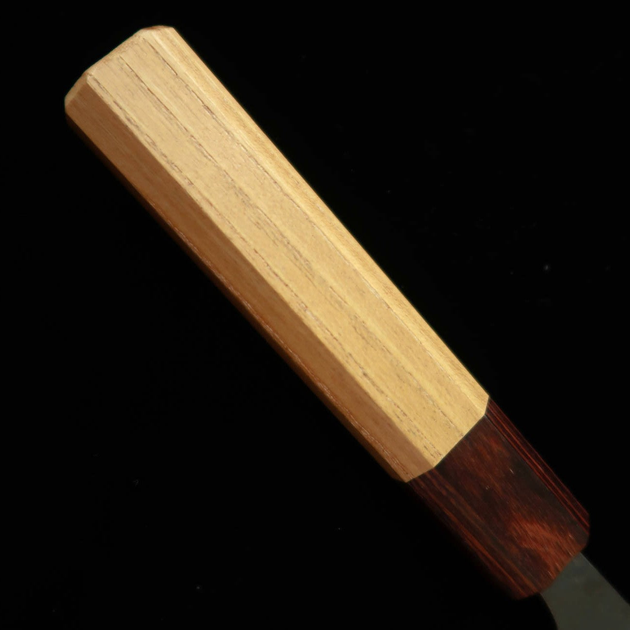 Miura Horse Mackerel Slicer, Blue Steel No. 1, Kurouchi, Stainless Clad with Keyaki Wood Octagonal Handle (105/145mm)