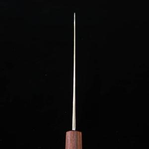Miura Gyuto, White Steel No. 1, Stainless Steel, kurouchi finish with Keyaki Wood Octagonal Handle (210mm)