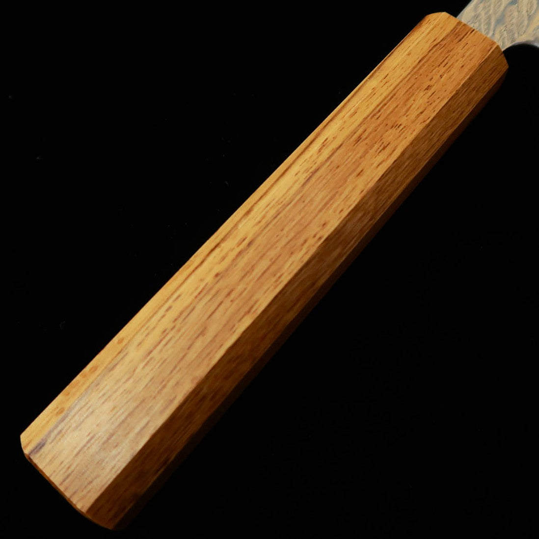 Miura MIURA Nakiri Knife, Silver Paper No. 3, Rope Pattern, Damascus Steel, Transparent, Octagonal Oak Handle (165mm)