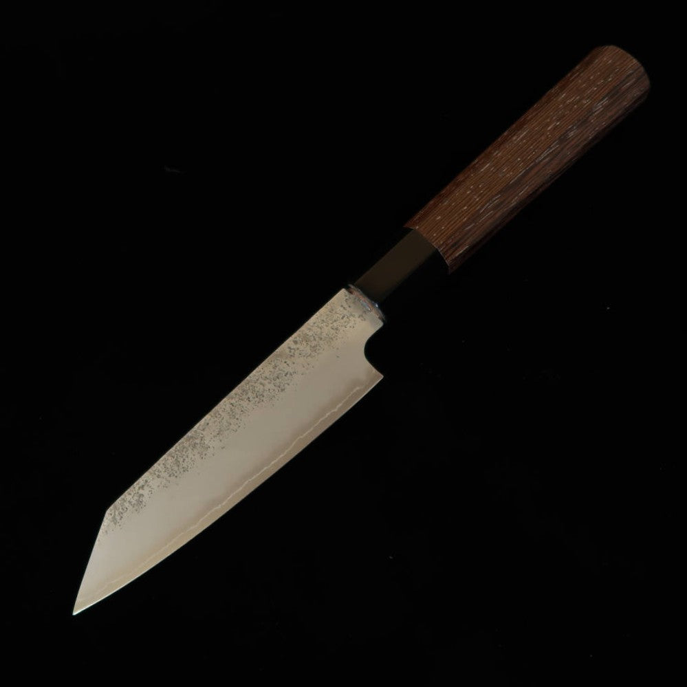 HATSUKOKORO « Ginrei » Gin-san n°3 finition satinée couteau petty kiritsuke manche en wengé (125 mm)