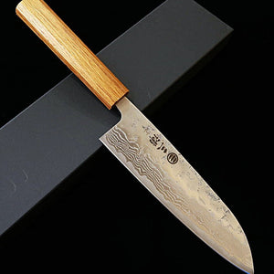 Miura MIURA Santoku Aço sueco Acabamento Nashiji Cabo octogonal de carvalho (165 mm)
