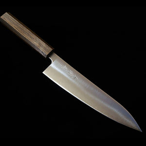 MIURA Gyuto Aogami Super Polido Cabo octogonal de carvalho negro (180/240 mm)