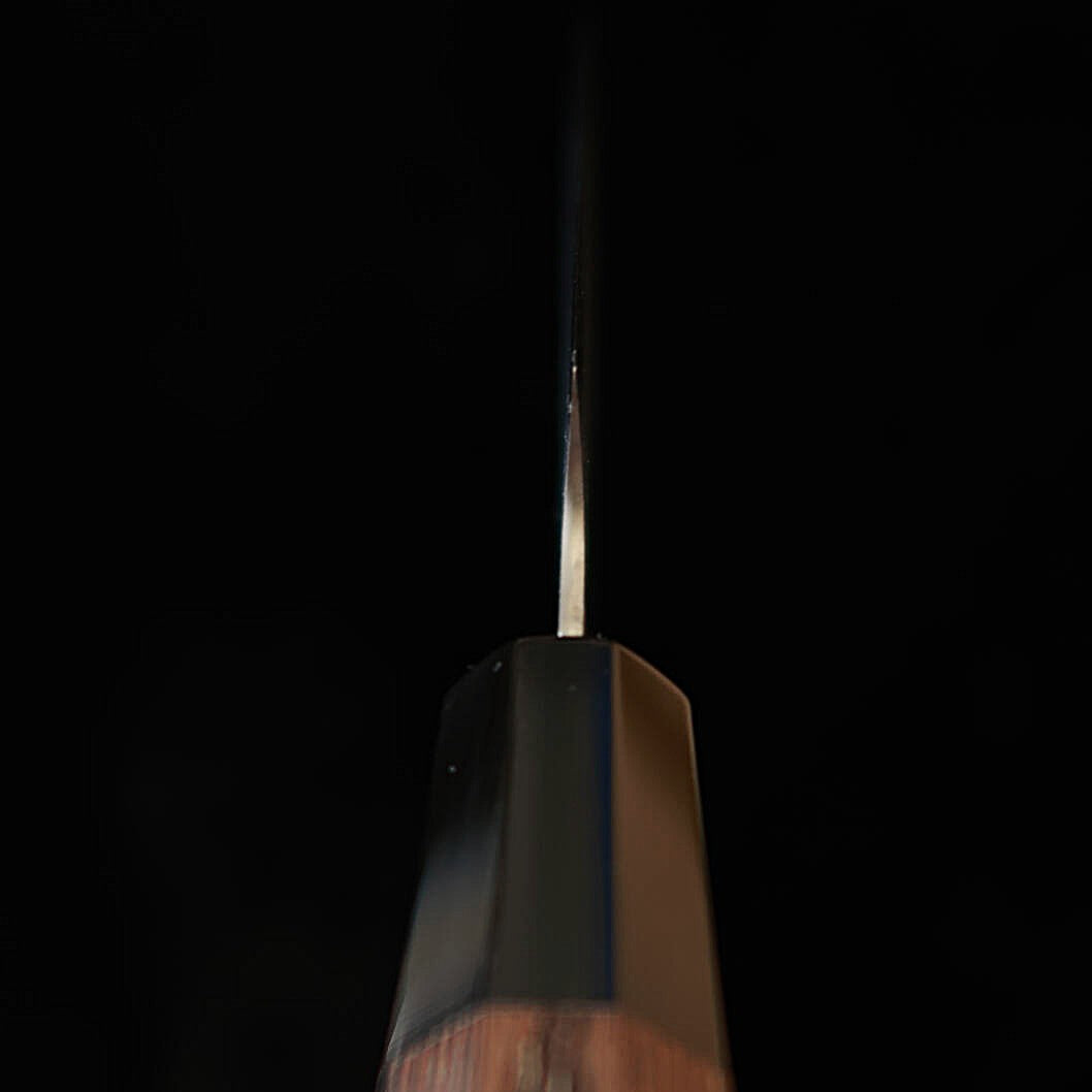 HATSUKOKORO « Ginrei » Gin-san n°3 finition satinée couteau petty kiritsuke manche en wengé (125 mm)