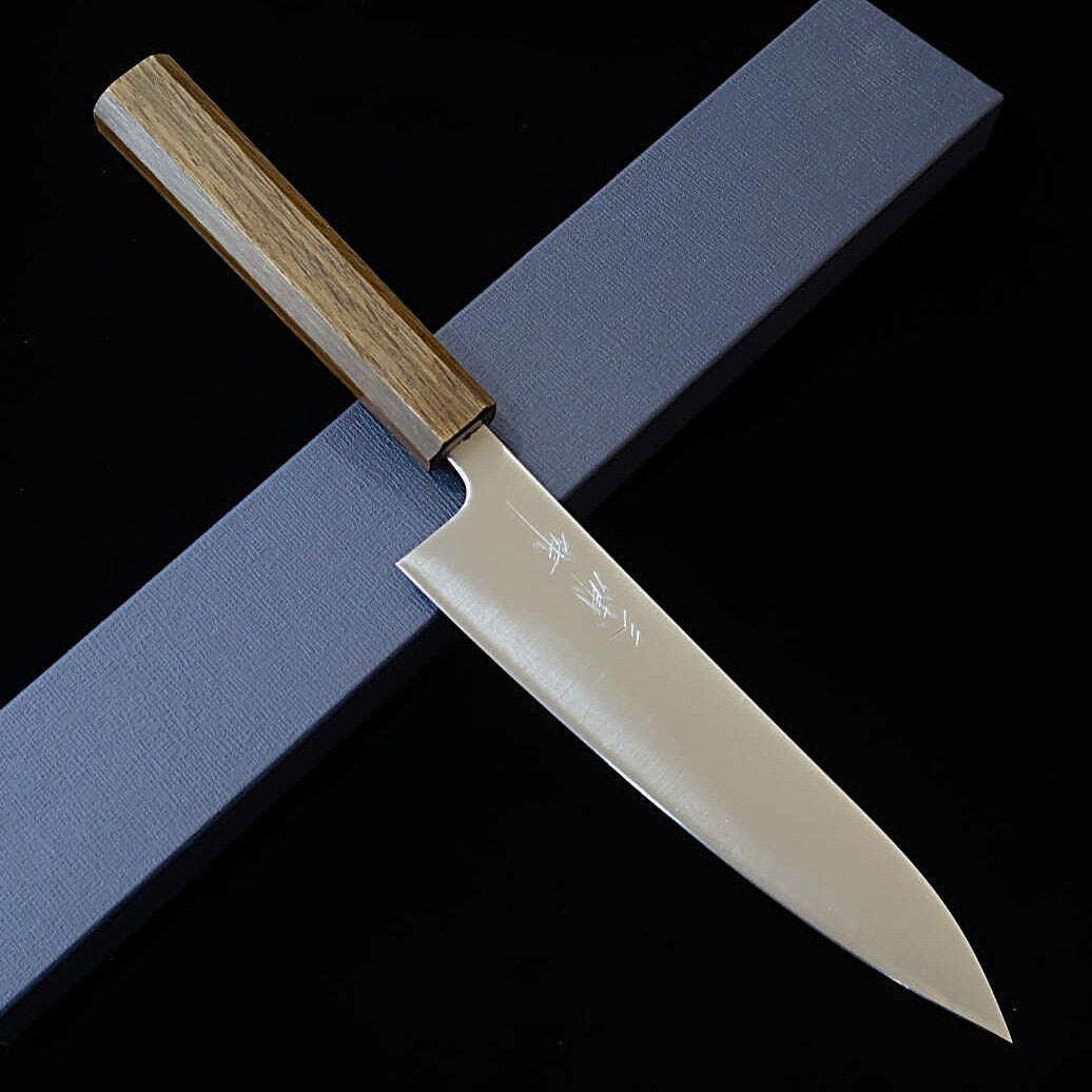 三浦MIURA 牛刀 青紙スーパー 磨き 黒樫八角柄 （180/210/240mm）
