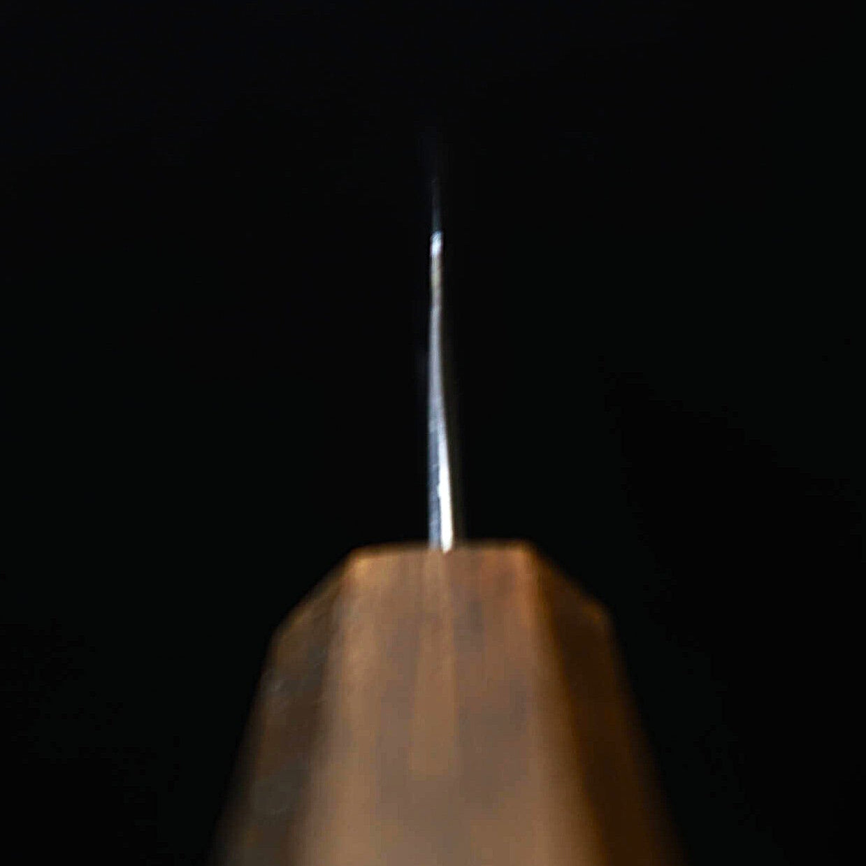 MIURA Petty, Super Blue Steel, Polished Finish with Black Oak Octagonal Handle (135mm)