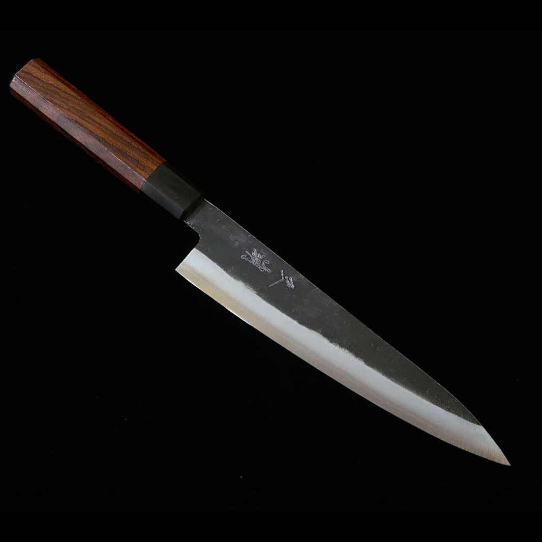 Miura MIURA gyuto Aogami Super finition kuro-uchi manche octogonal en bois de santal violet (210 mm)