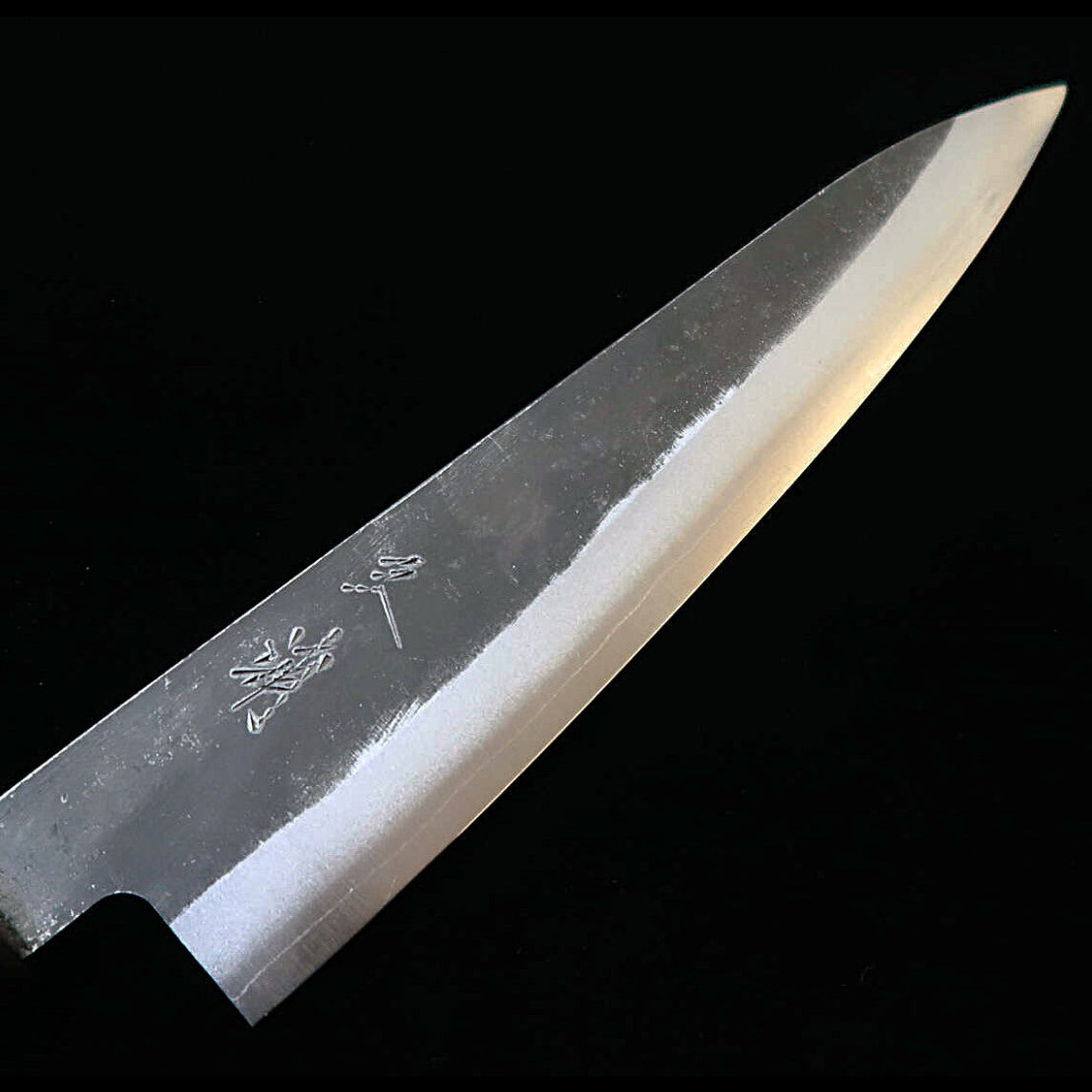 三浦MIURA 牛刀 青紙スーパー 黒打 紫檀八角柄（210mm）
