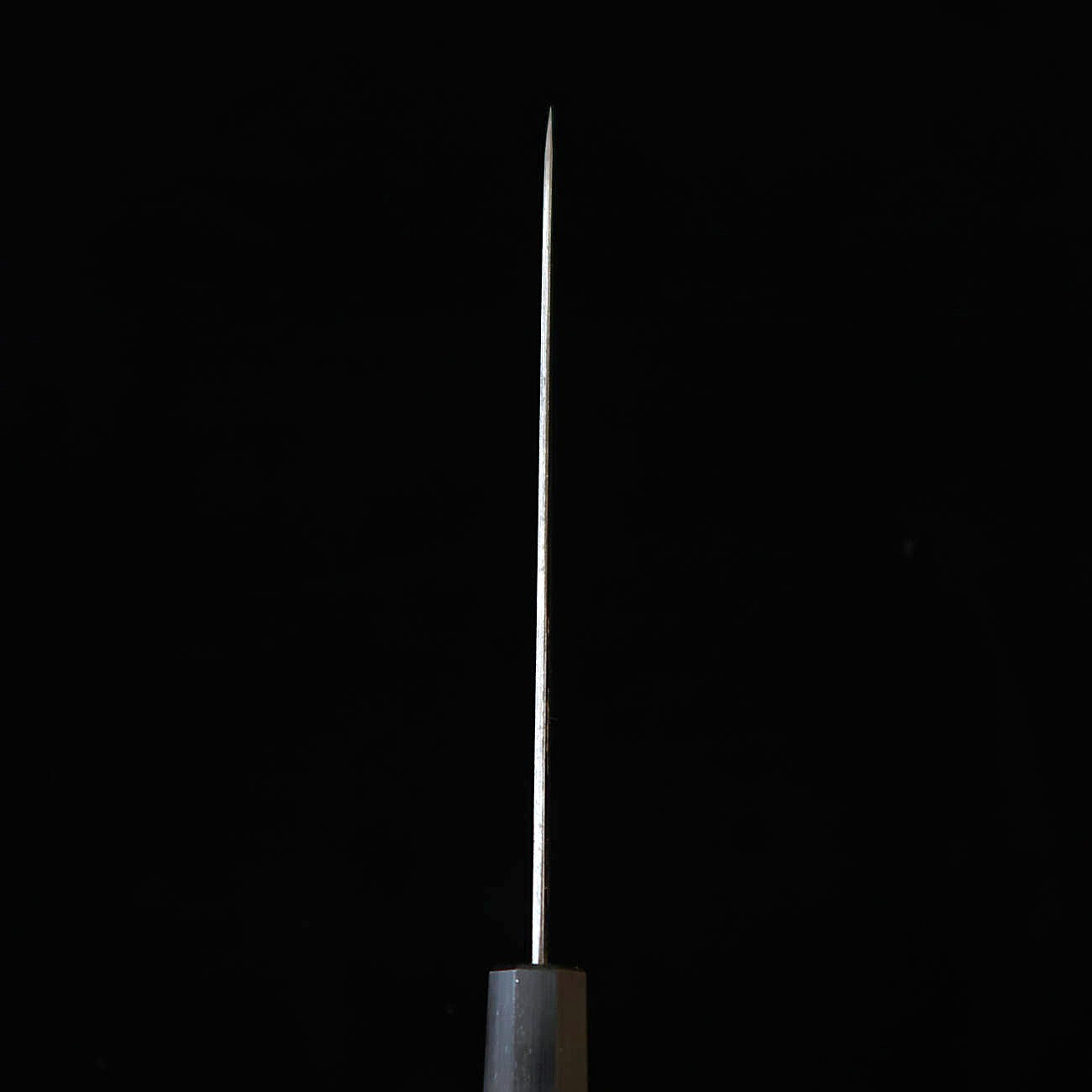 三浦MIURA 牛刀 青紙スーパー 黒打 紫檀八角柄（210mm）