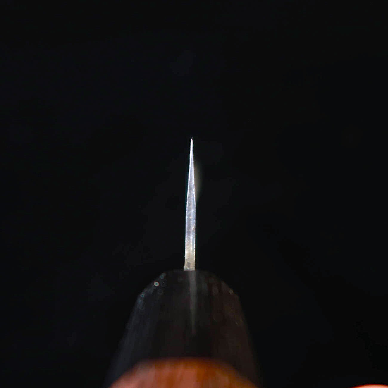 三浦MIURA 牛刀 青紙スーパー 黒打 紫檀八角柄（210mm）