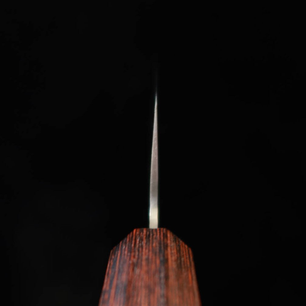 三浦  MIURA 三徳  AUS8  槌目  マホガニー柄　180mm