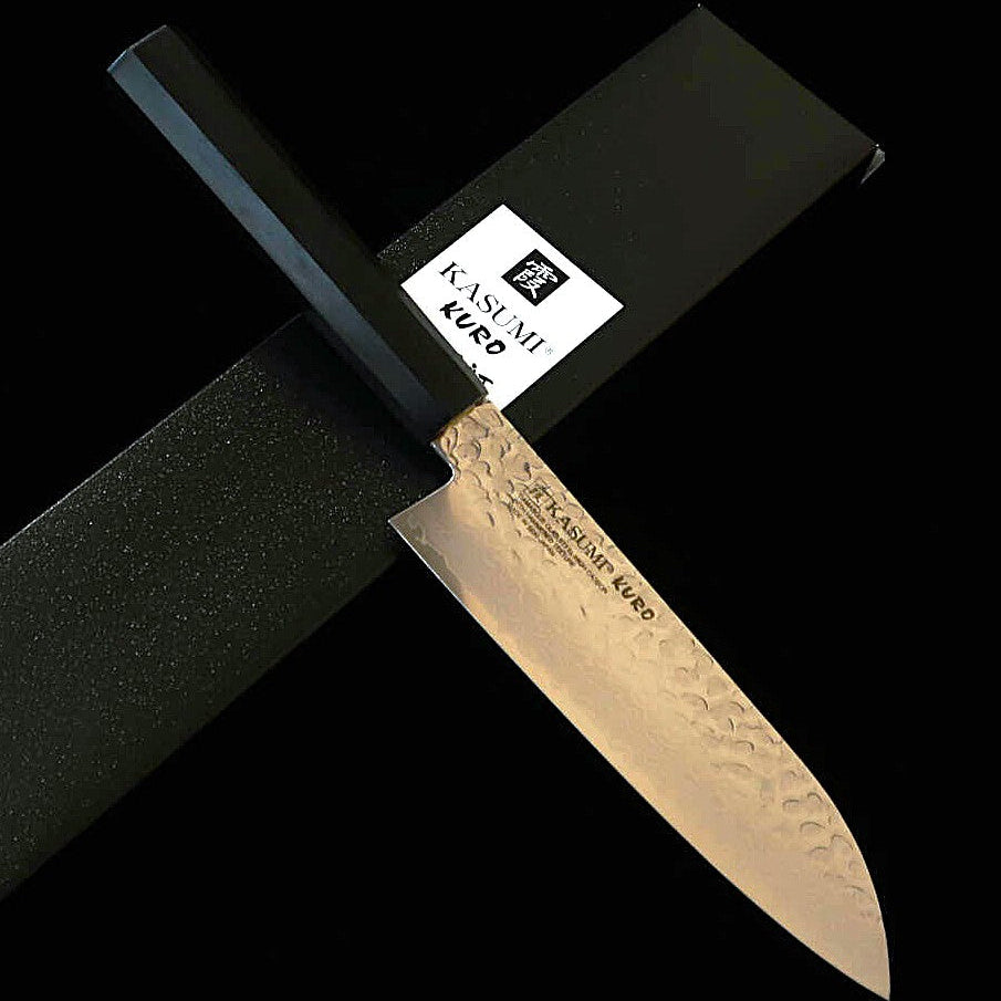 スミカマSUMIKAMA 三徳 モリブデン鋼 ダマスカス 積層強化木柄 KURO  KR-35017 （170mm）