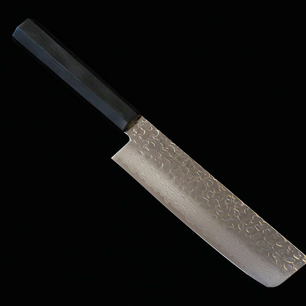 スミカマSUMIKAMA 菜切 モリブデン鋼 ダマスカス 積層強化木柄 KURO  KR-36017 （170mm）