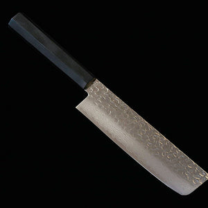 SUMIKAMA Sumakama Nakiri acier au molybdène damas, manche en bois renforcé stratifié noir KURO KR‑36017 (170 mm)