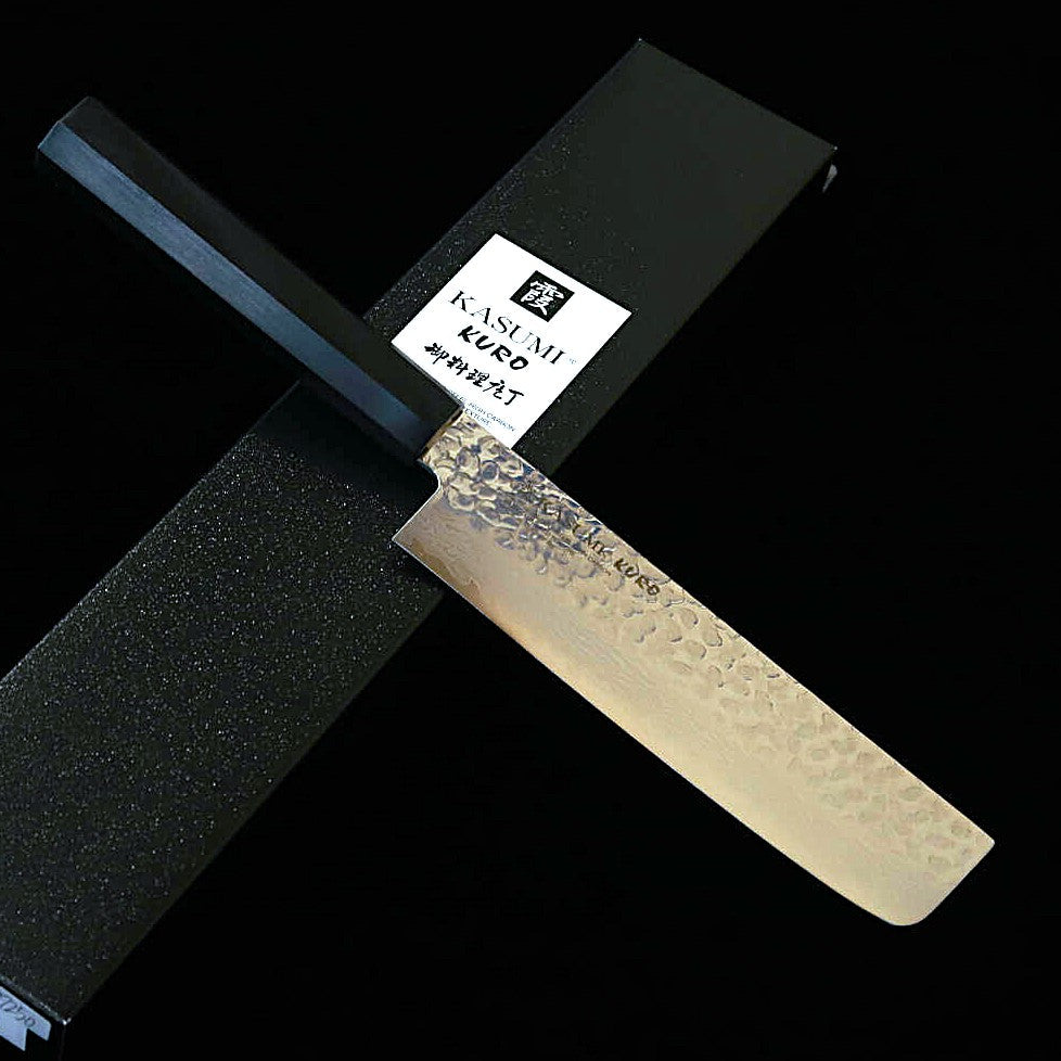 スミカマSUMIKAMA 菜切 モリブデン鋼 ダマスカス 積層強化木柄 KURO  KR-36017 （170mm）