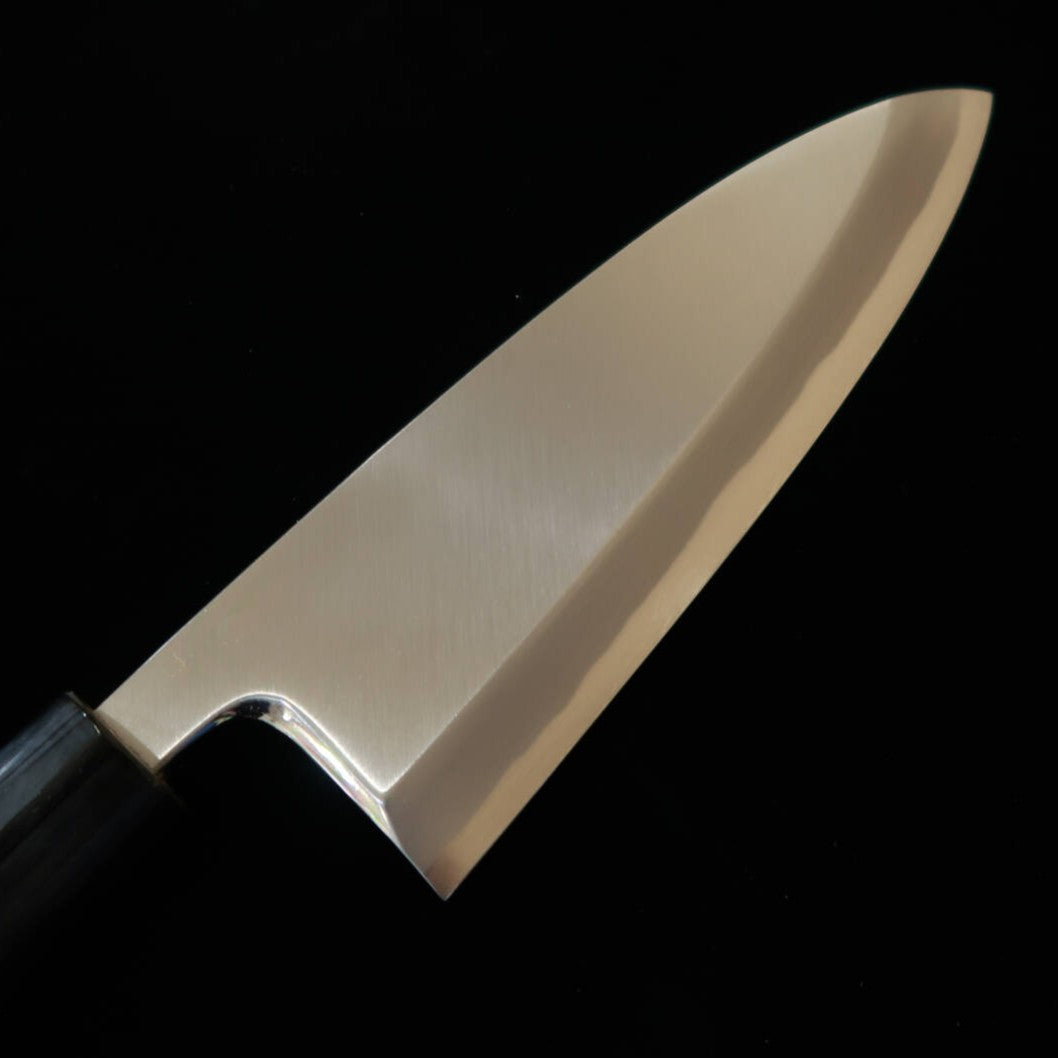 Miura Deba – Acier Shirogami n°2 Jo-Kasumi – Manche en Magnolia en forme de Châtaigne (150 mm / 165 mm)