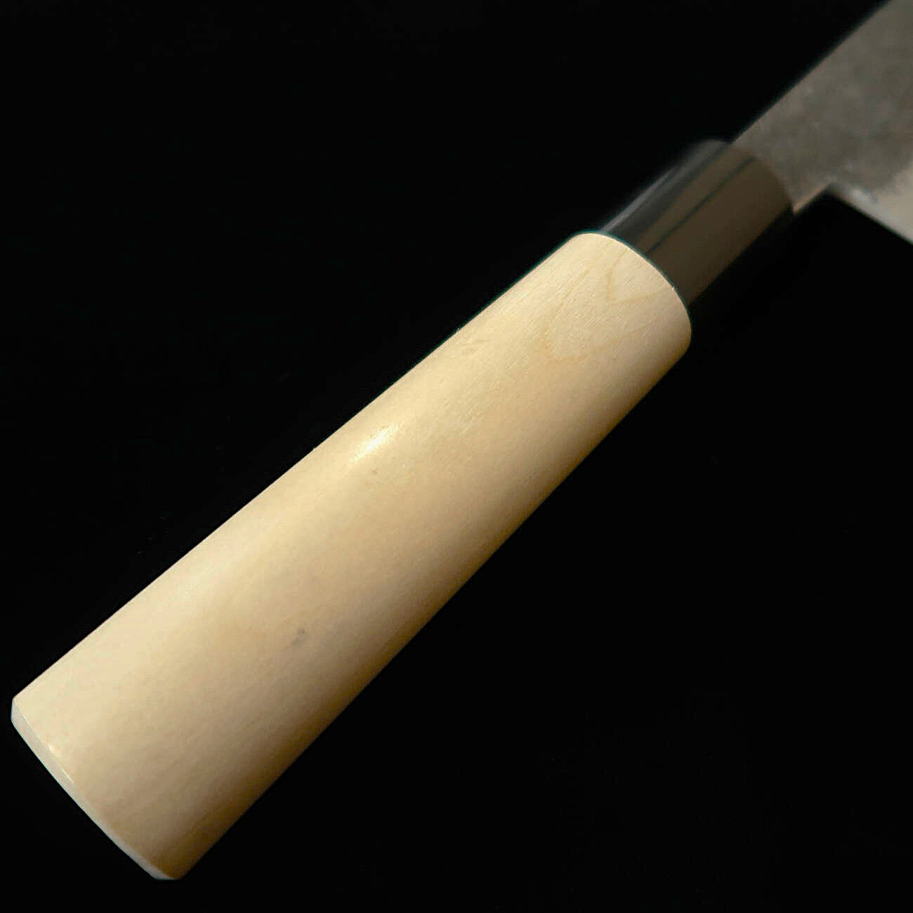 宮崎鍛冶屋  MIYAZAKI KAJIYA  青紙二号 多層軟鉄本割込 -椿- 牛刀 -栗型朴柄 (200mm)