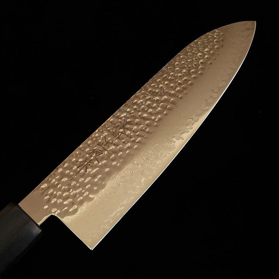 V.ROAD  濃州正恒作 Nosyu Masatsune 三徳 VG10 鎚目 33層ダマスカス 積層強化柄 赤×黒（180mm）