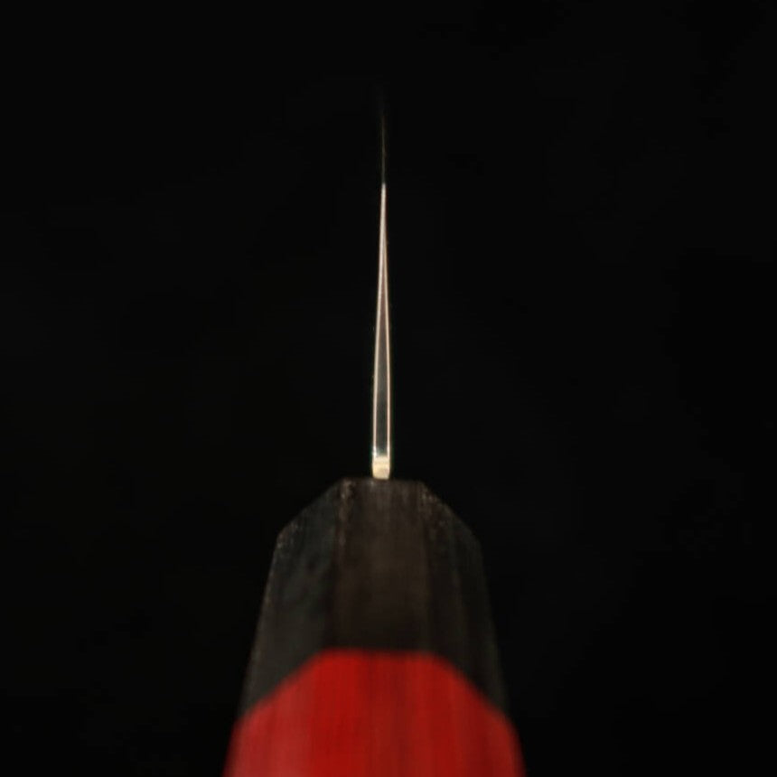 V.ROAD  濃州正恒作 Nosyu Masatsune 三徳 VG10 鎚目 33層ダマスカス 積層強化柄 赤×黒（180mm）