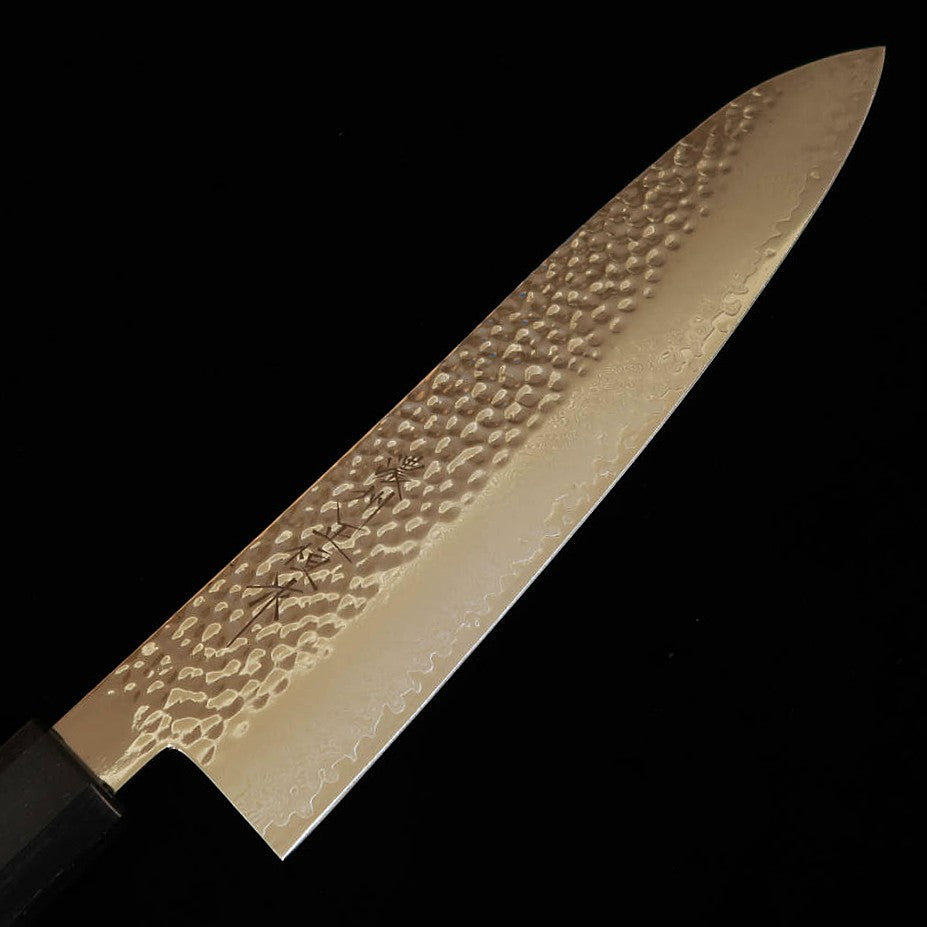 V.ROAD Nosyu Masamune Gyuto, VG10 Tsuchime 33-Layer Damascus, Laminated Reinforced Handle Red x Black (210mm)
