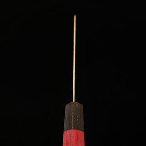 V.ROAD Nosyu Masamune Gyuto, VG10 Tsuchime 33-Layer Damascus, Laminated Reinforced Handle Red x Black (210mm)