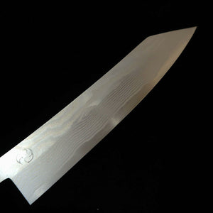 MIYAZAKI KAJIYA Gin-san n°3 damas martelé « Sub Zero – Tsubaki » couteau petty kiritsuke manche octogonal en noyer (170 mm)