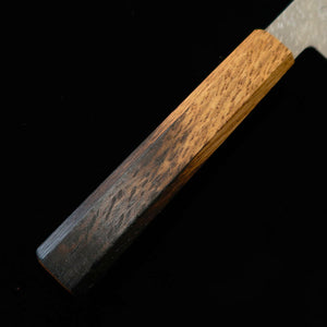MIYAZAKI KAJIYA – ZA18 Damasco martelado Sub Zero - Tsubaki - Bunka - cabo de carvalho envernizado (180 mm)