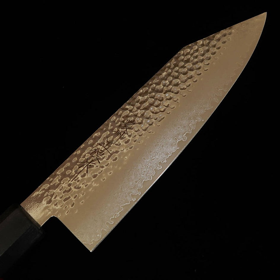 V.ROAD Nosyu Masamune Kiritsuke, VG10 Tsuchime 33-Layer Damascus, Laminated Reinforced Handle Red x Black (180mm)
