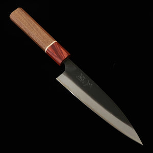 Miura MIURA Faca utilitária pequena Kurouchi de duplo fio Aço Shirogami #2 Cabo octogonal RGW (140 mm)