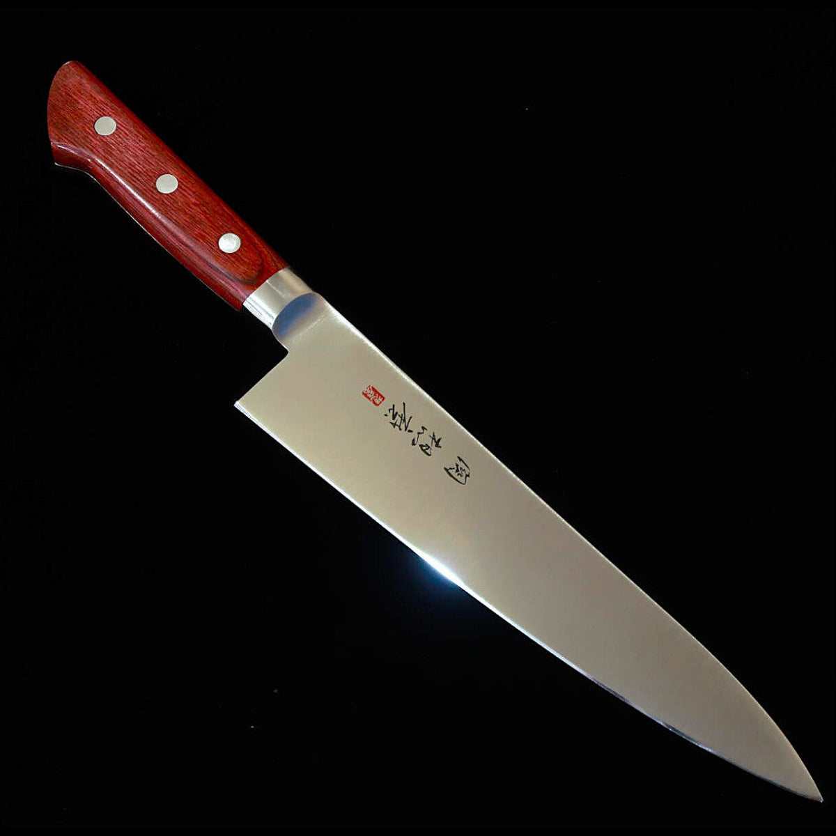 SEKI SOUMA Gyuto, Molybdenum Steel with Red Plywood Handle (210mm)
