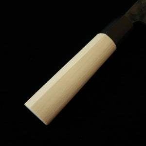 MIURA Forged Nakiri, Shirogami no. 2, Kurouchi with Water Buffalo Horn Handle (170mm)