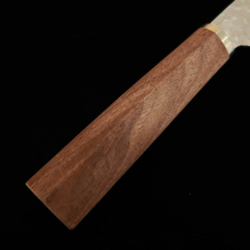 MIURA Gyuto Knife – VG10 Tsuchime (Hammered), Walnut Handle (200mm)