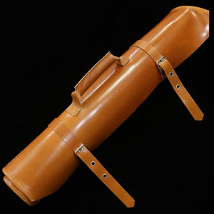 YOKU leatherworks Rolo para facas de couro Long Lasting Leather disponível em 4 cores 4P (Bordô/Marrom/Marinho/Preto)