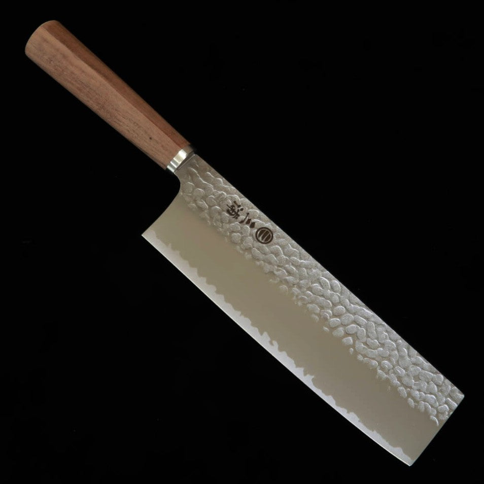 MIURA Nakiri, VG10, Tsuchime, Walnut Handle (180mm)