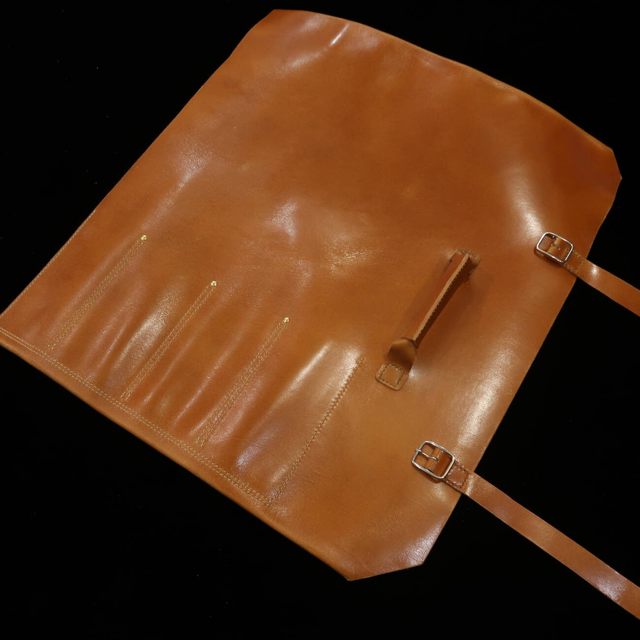 Rolo de facas em couro Long Lasting Leather com 4 opções de cores (Bordeaux/Marrom/Marinho/Preto)